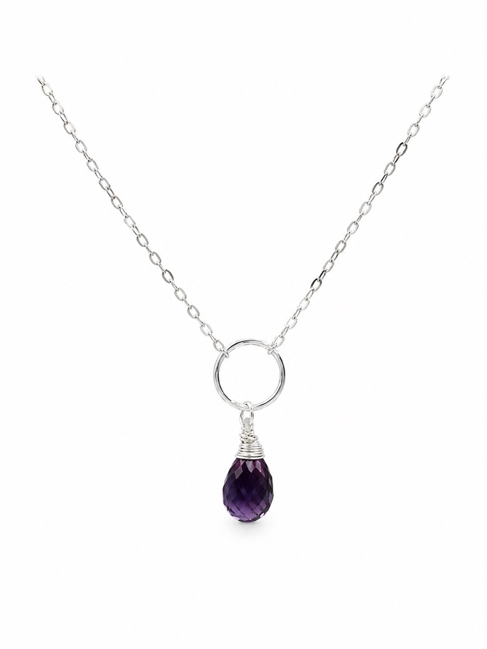 Nb91 Alexandrite Circle Necklace